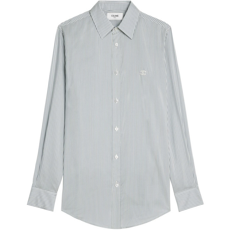 Romy shirt in striped silk 1