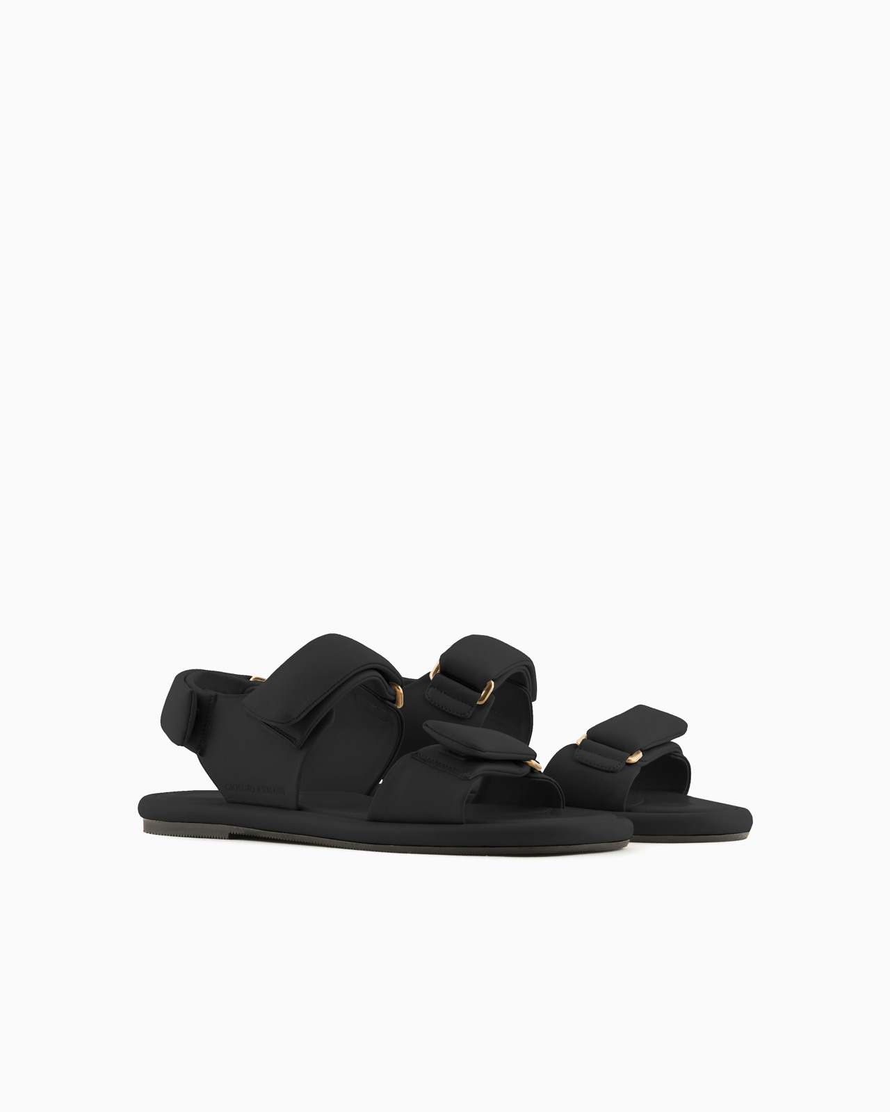 Padded nappa-leather flat sandals - 2