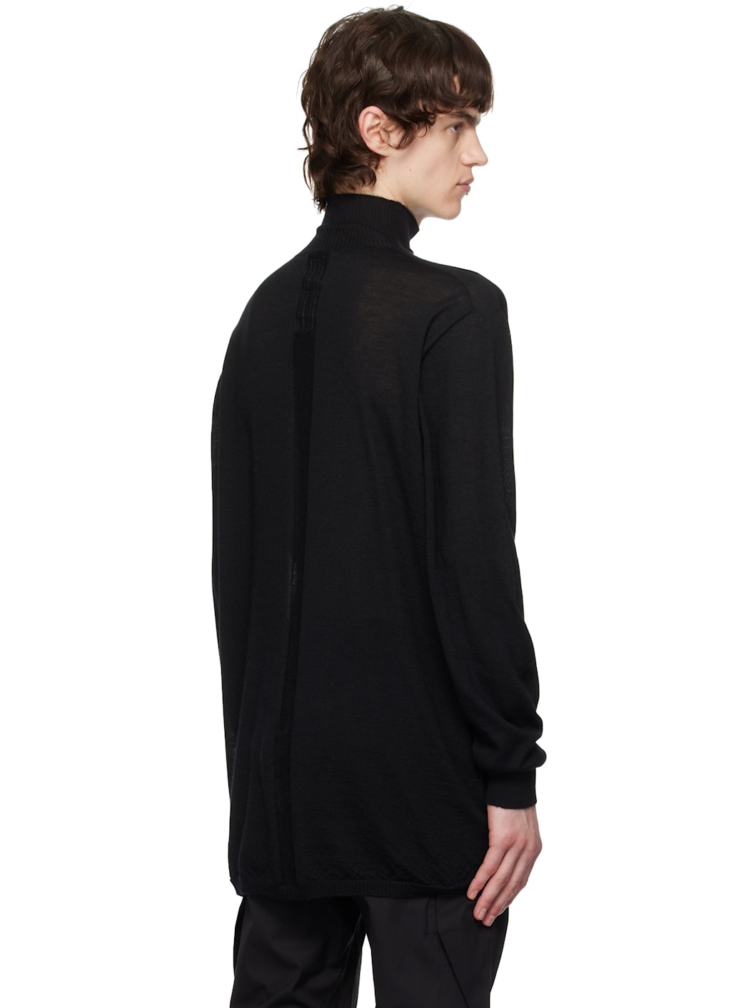 Black Hollywood Oversized Turtleneck - 3