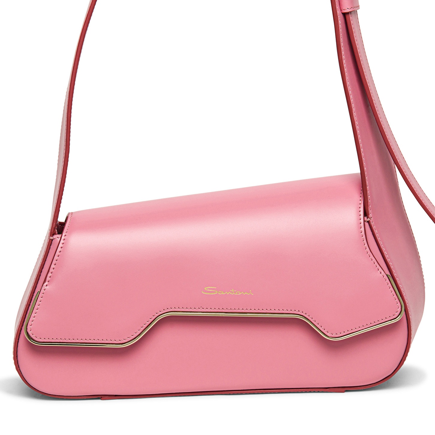 Pink leather ThePluto bag - 4
