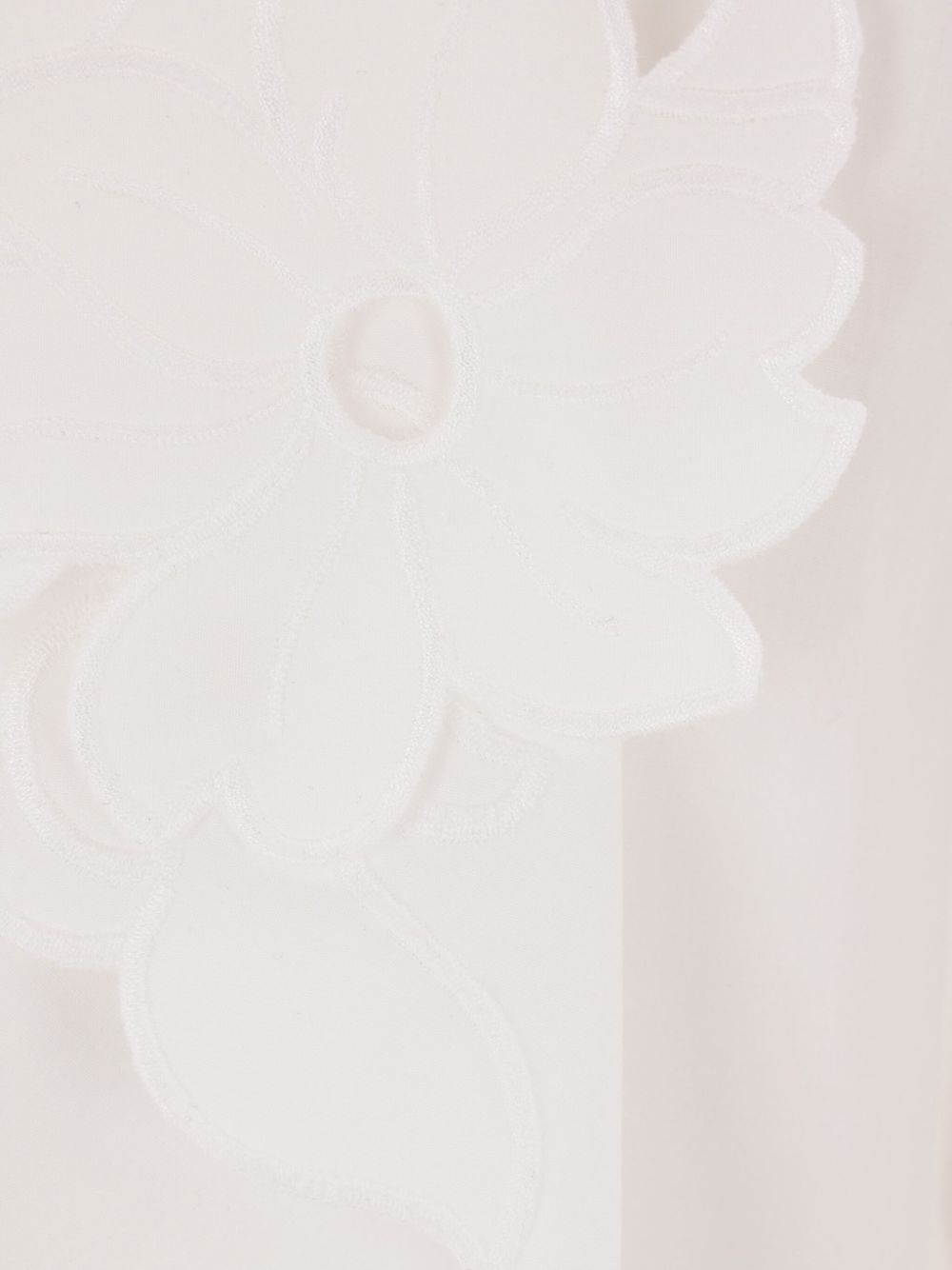 embroidered lavallière shirt - 3