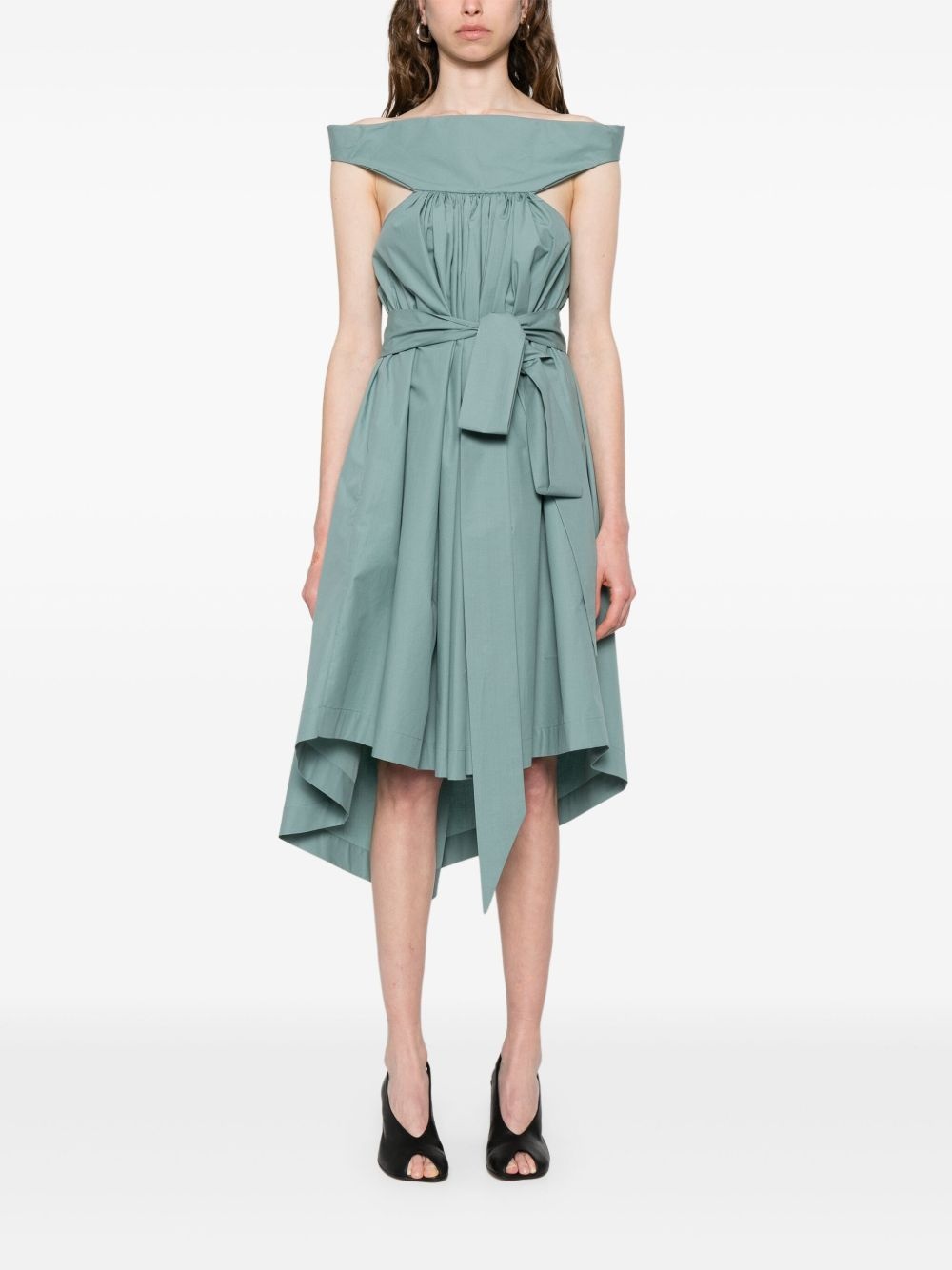 asymmetric midi dress - 6