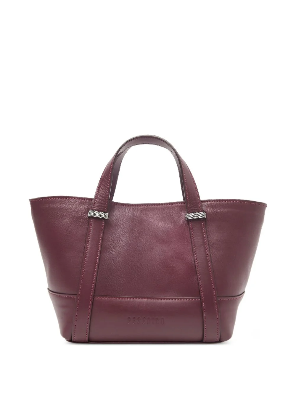 Itinera beaded-trim leather tote bag - 1