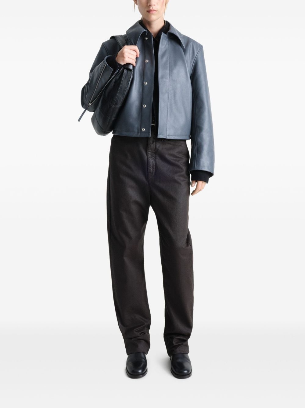 cropped jacket - 2