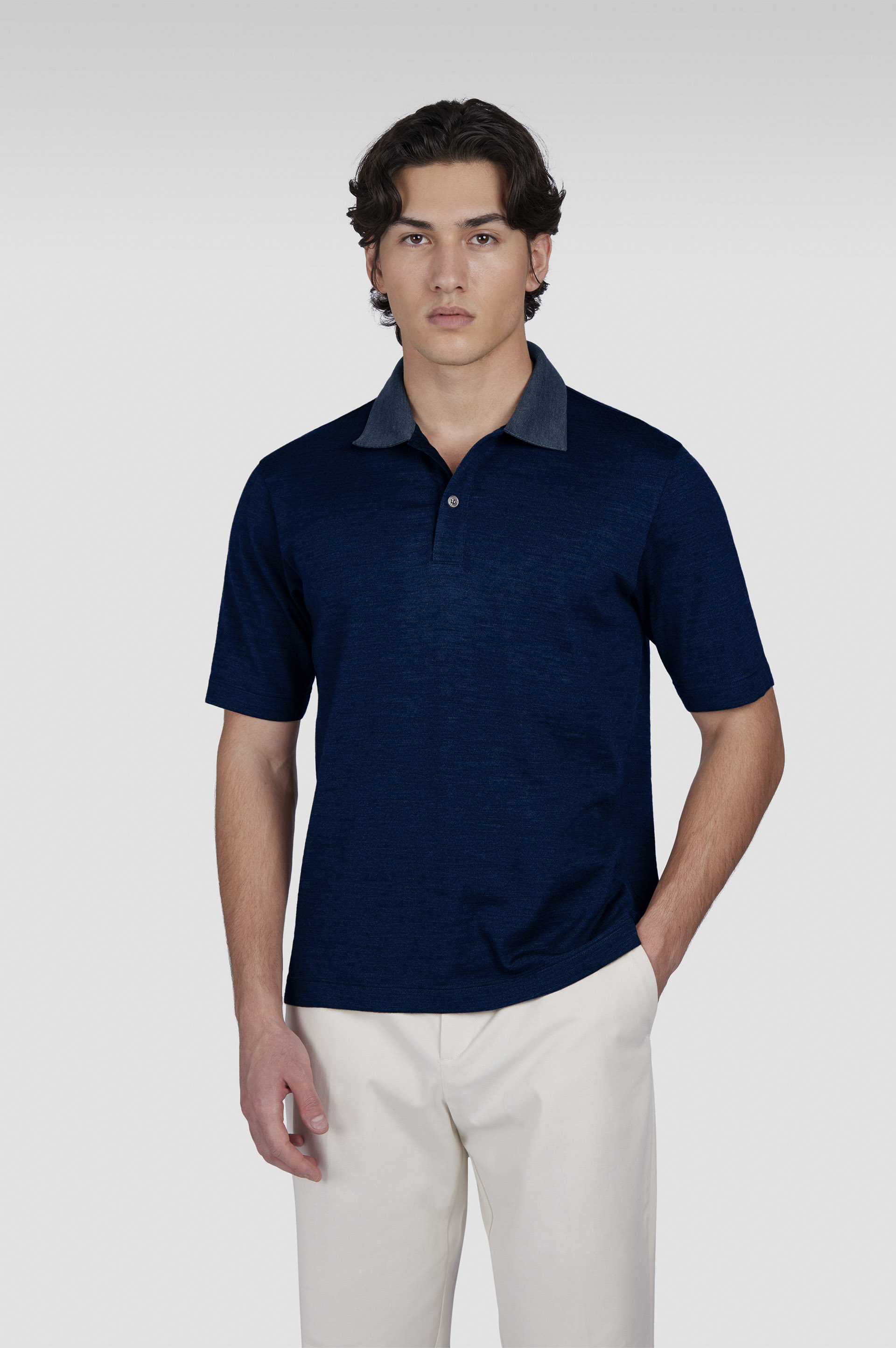 MERINO EXTRAFINE POLO SHIRT - 6