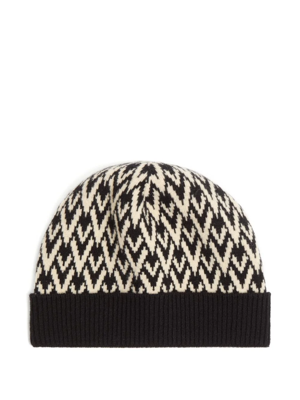 Toute La V Signature knitted wool beanie - 1