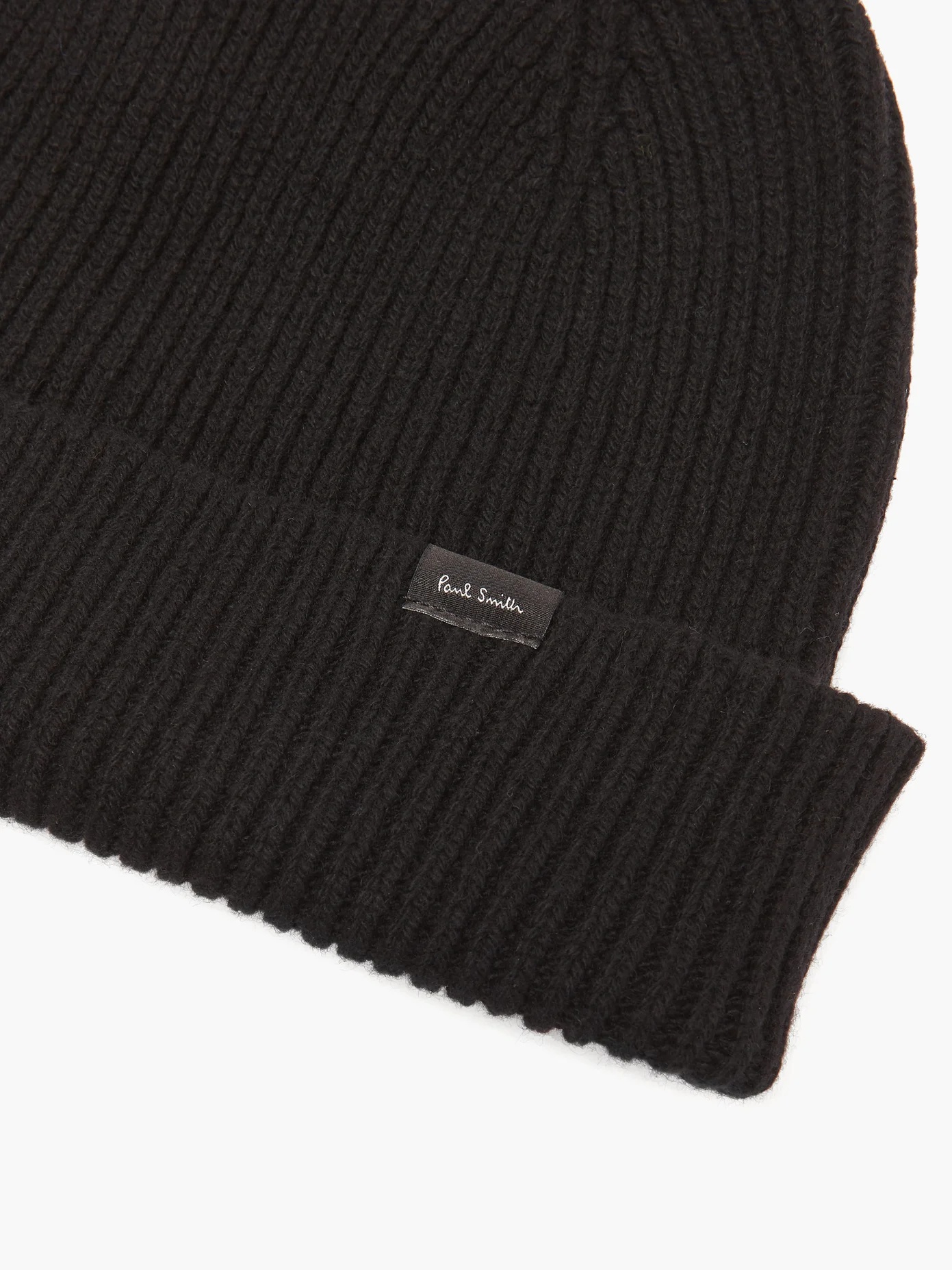 Logo-label ribbed cashmere-blend beanie - 2