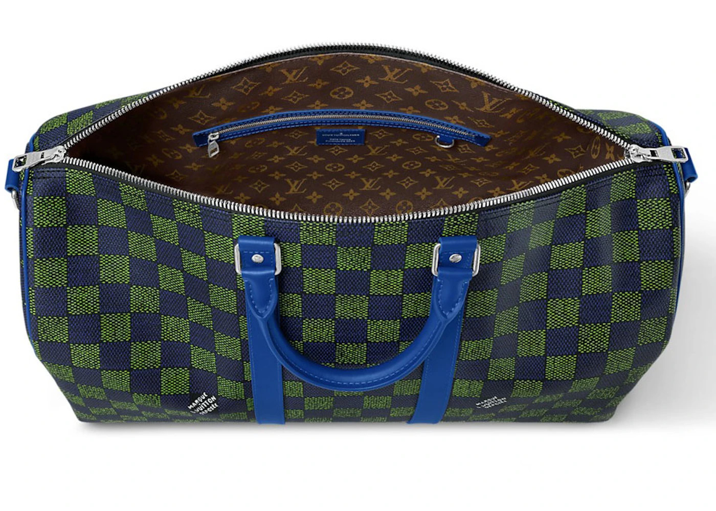 Louis Vuitton Keepall Bandouliere 50 Damier Heritage Blue Green - 3