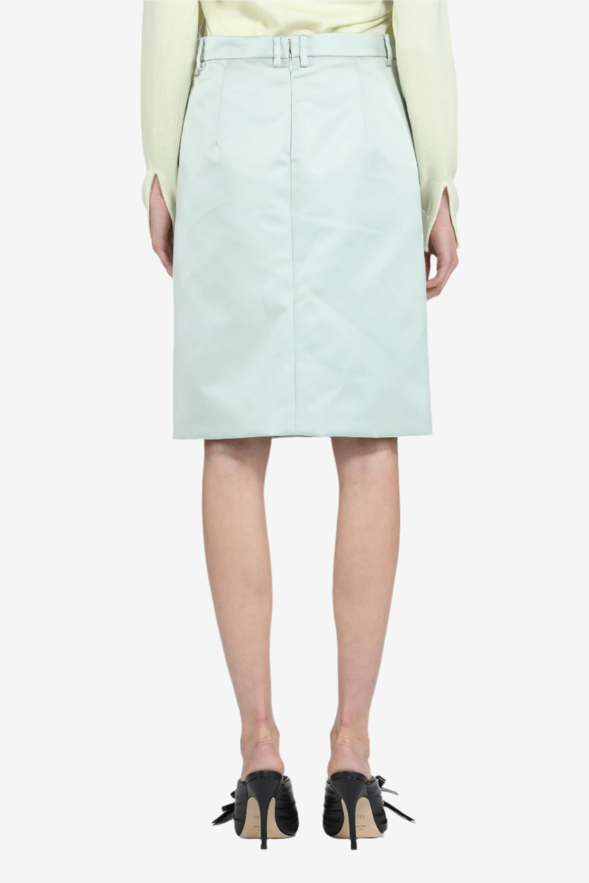 SATIN PENCIL SKIRT - 2