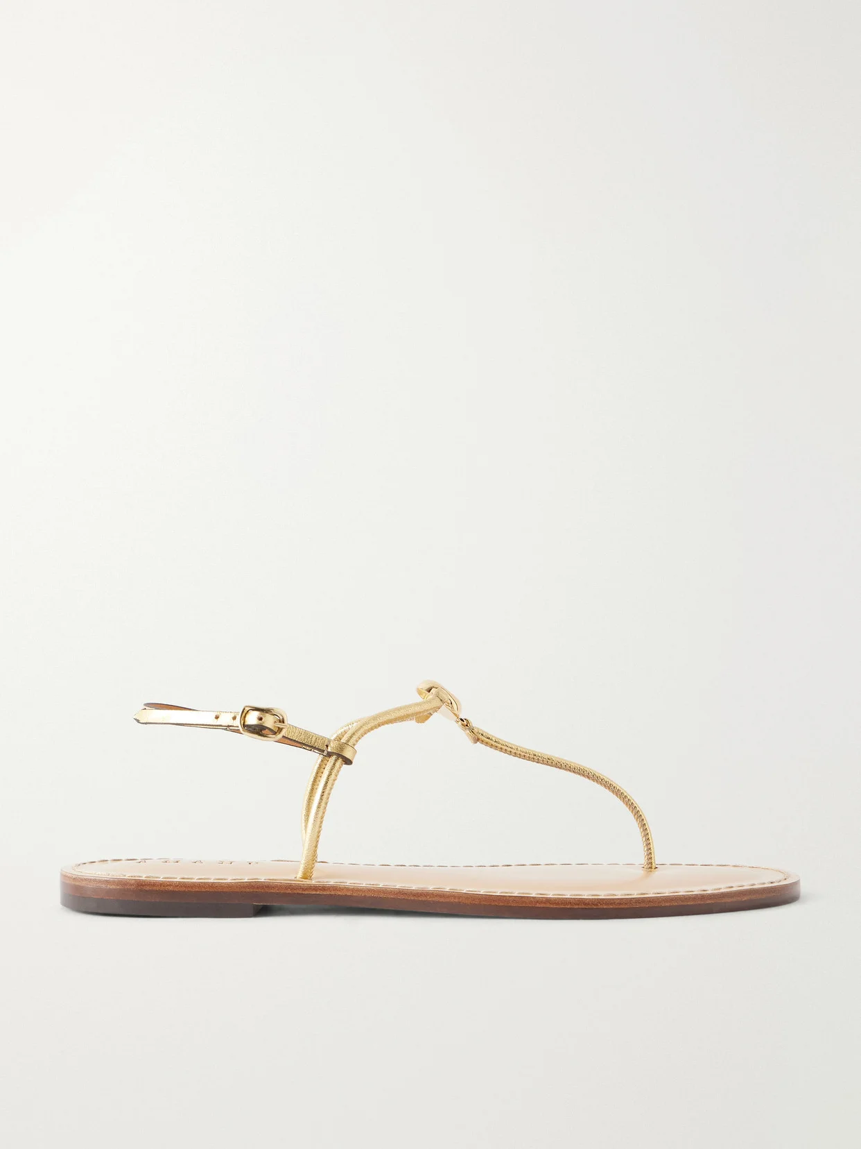 The Naivasha Embellished Leather Sandals - 1