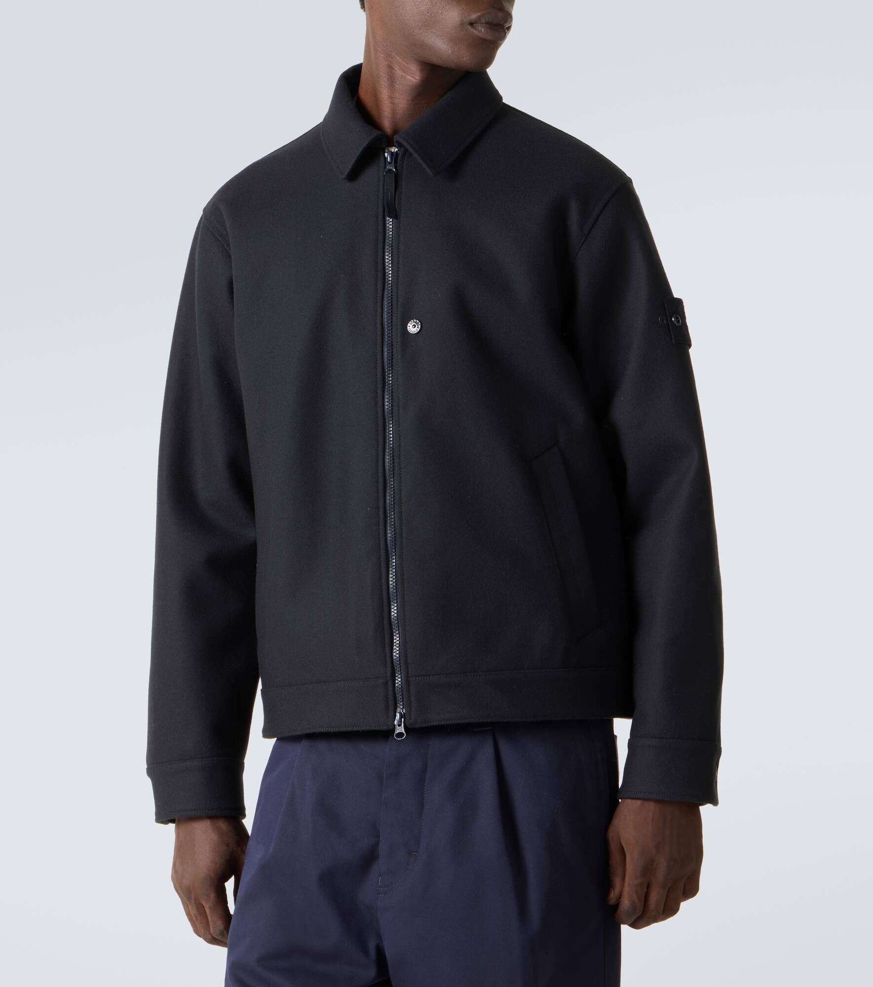 Ghost wool-blend flannel jacket - 3