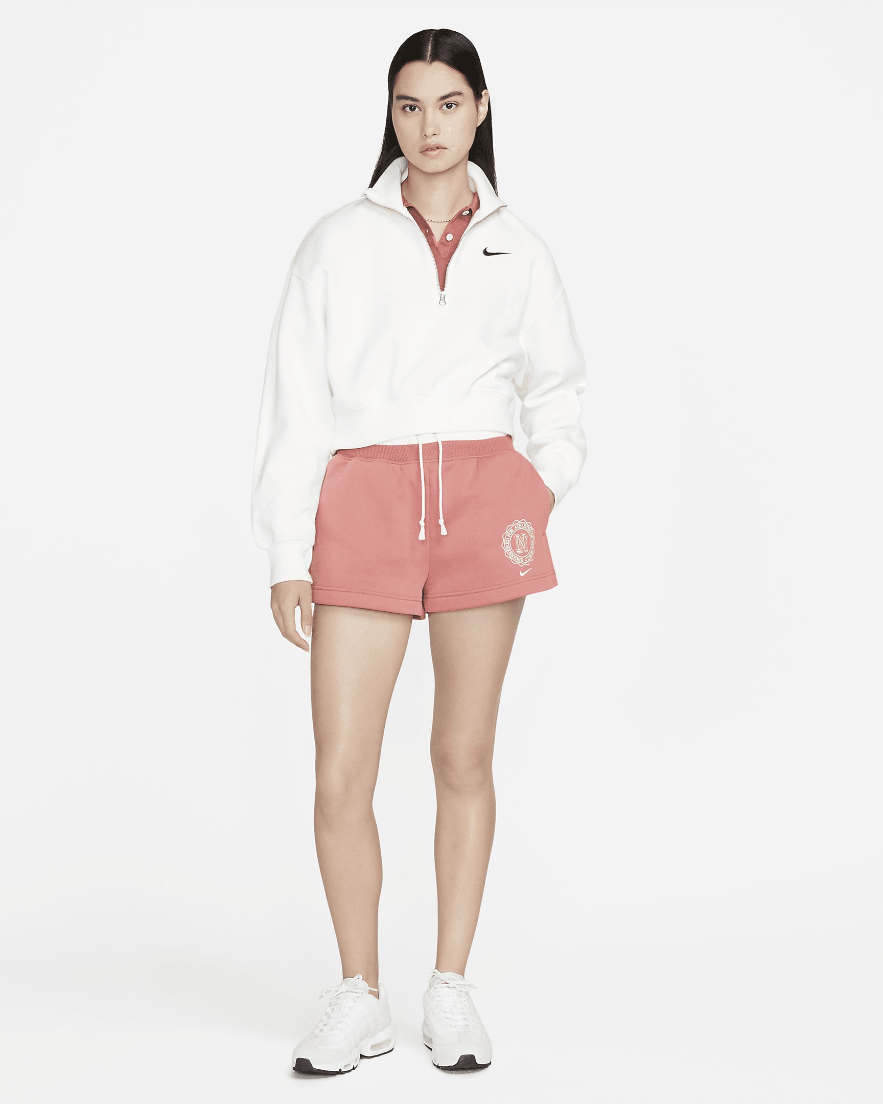 Women's Nike Sportswear Phoenix Fleece Heritage High-Waisted Shorts - 6