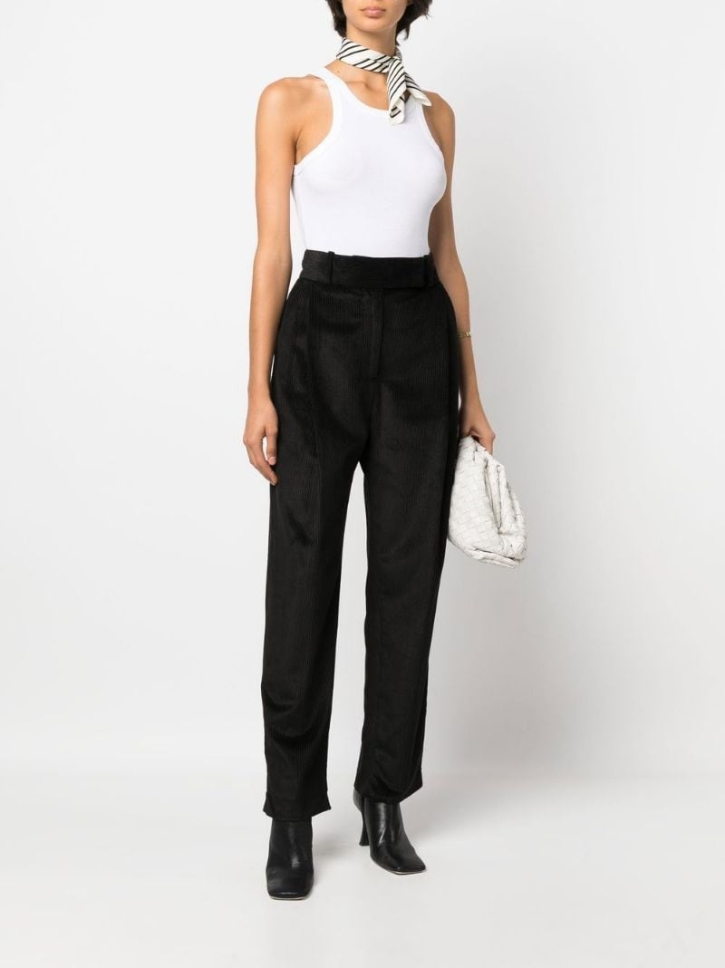 pleated corduroy trousers - 2