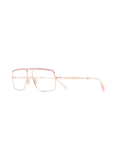 JIMMY CHOO glitter trim glasses outlook