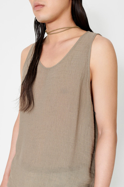 Our Legacy Singlet Almond Muck Ruffle Viscose outlook