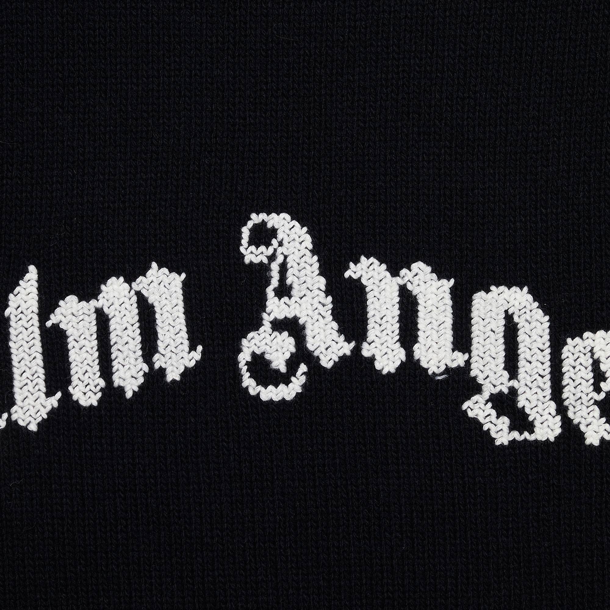 Palm Angels Rec Logo Sweater 'Black/White' - 3