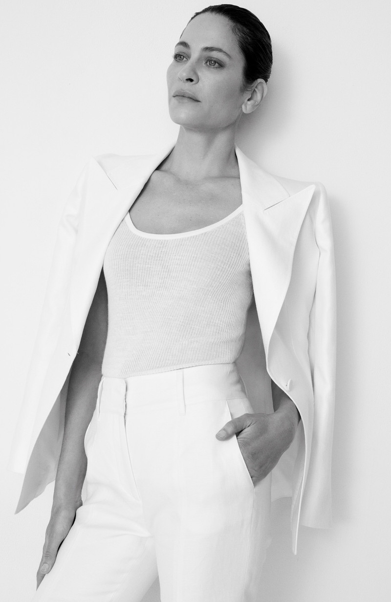 GABRIELA HEARST Leiva Blazer in Ivory Linen Twill outlook
