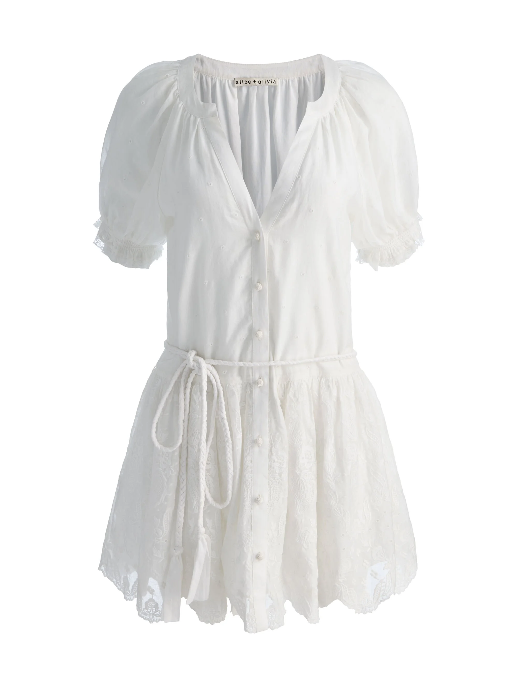 THALIA TUNIC DRESS - OFF WHITE - 1