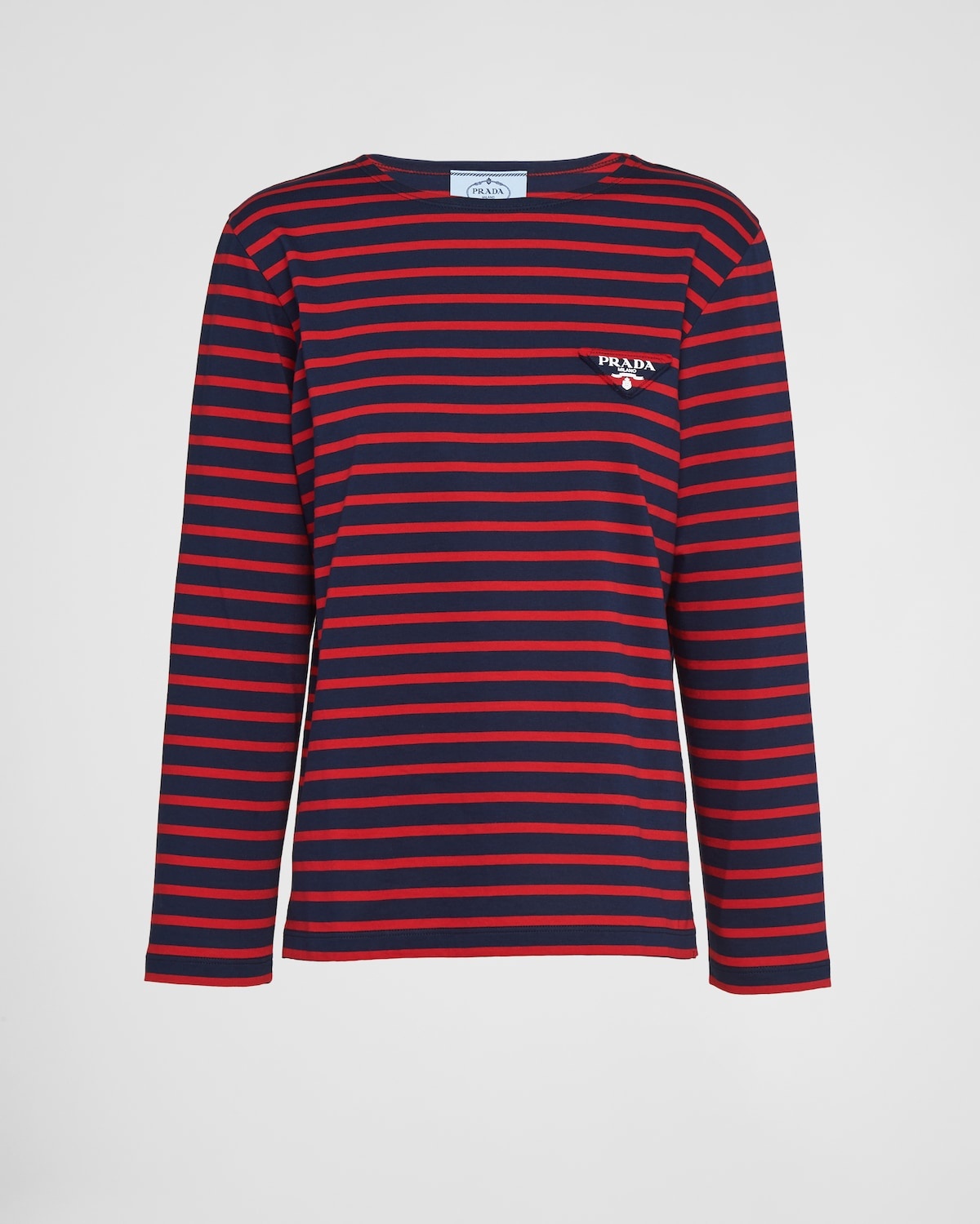 Long-sleeved striped jersey T-shirt - 1