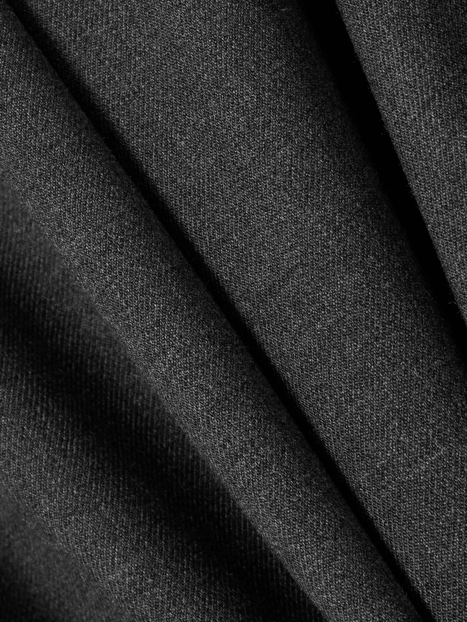 Niro pleated grain de poudre wool-blend straight-leg pants Dark gray - 5