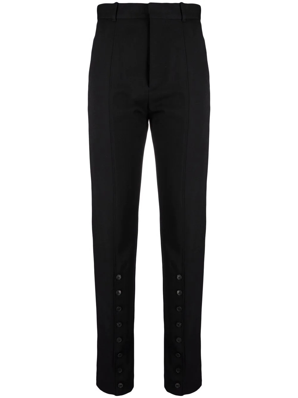 high-waisted slim fit trousers - 1