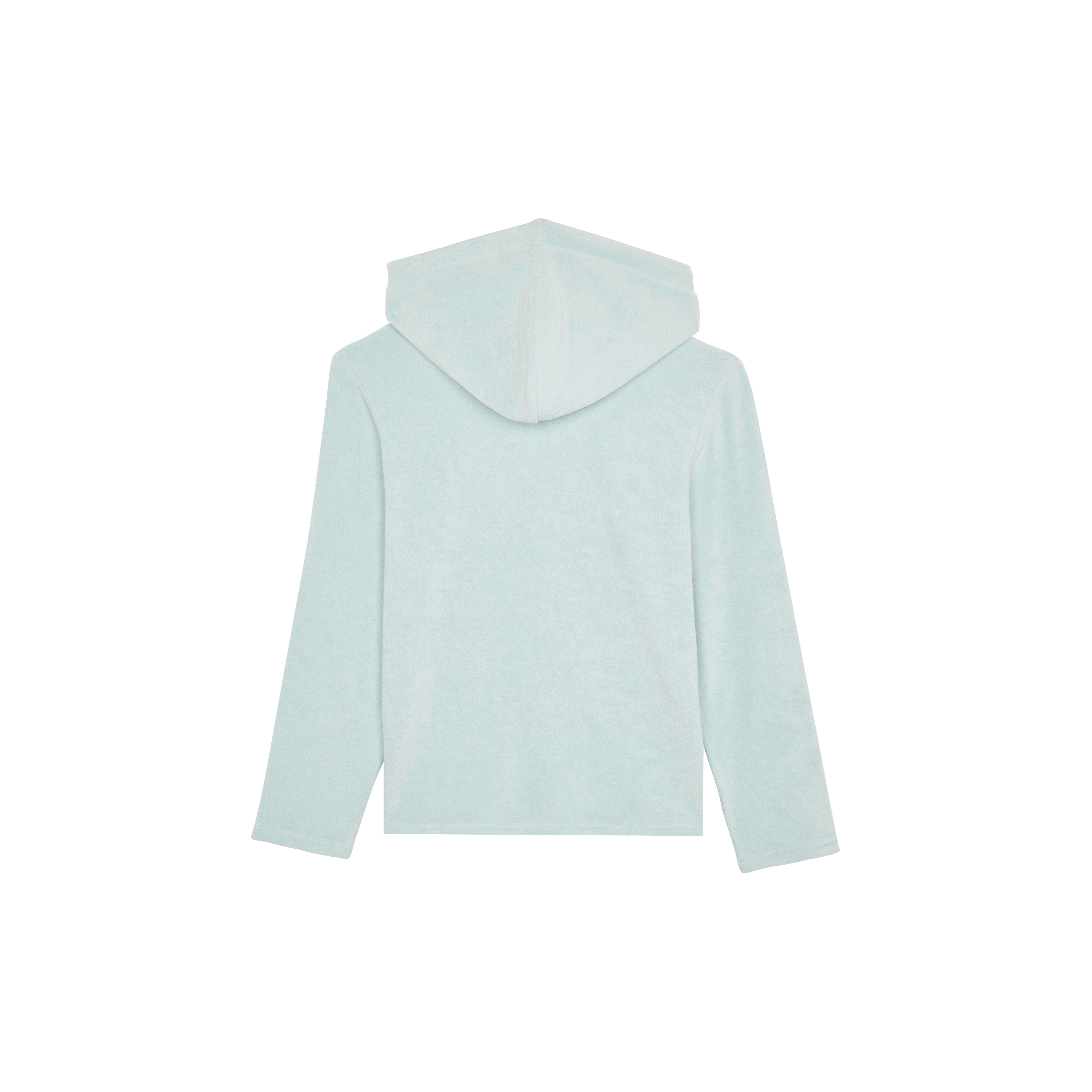 Men Terry Long-sleeves Hooded T-shirt - 2
