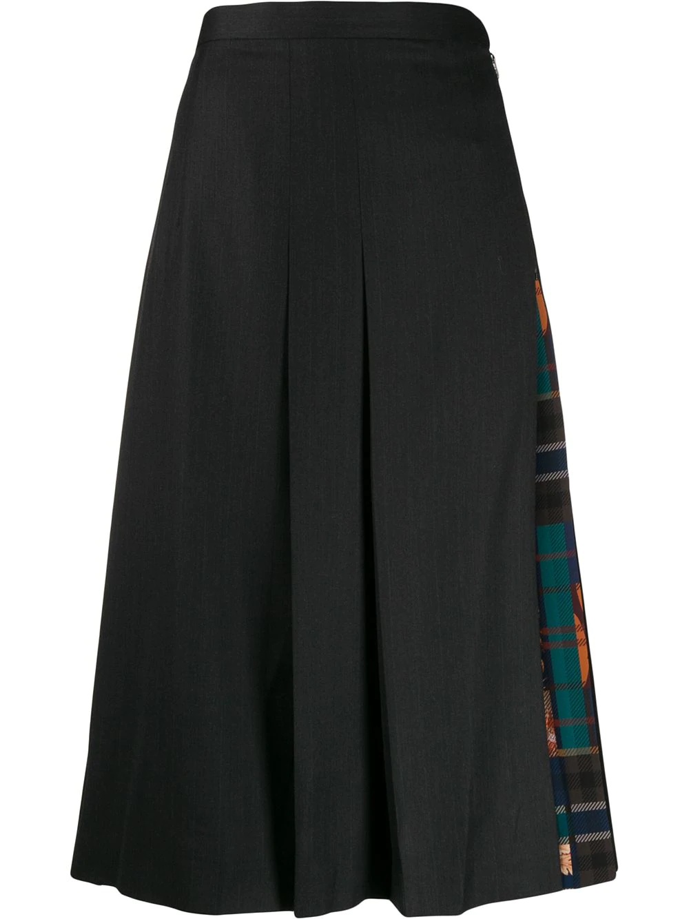 pleated midi skirt - 1