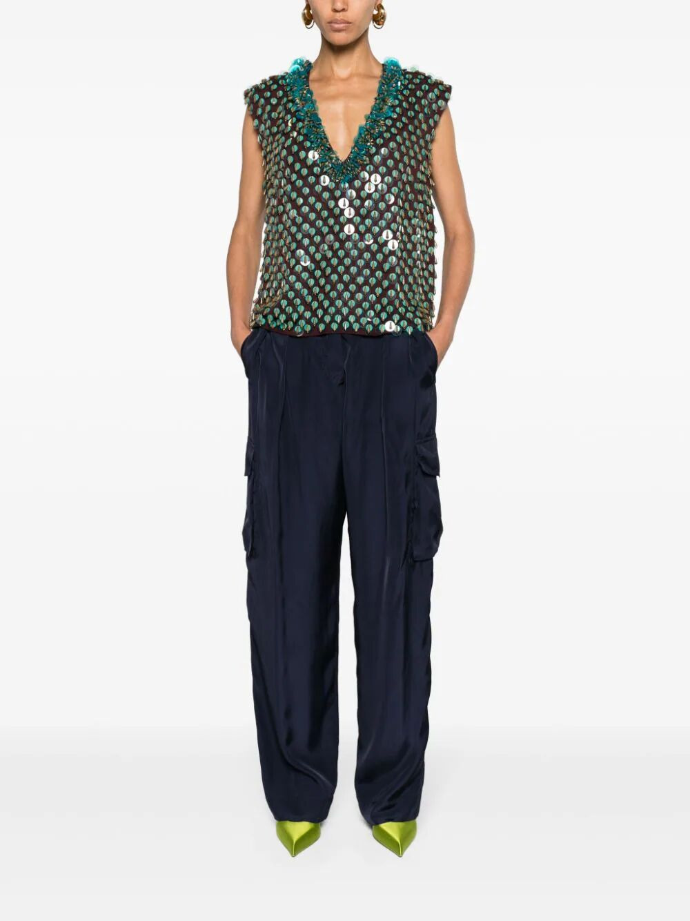 Dries Van Noten Women 01370 Polkar 8374 Pants - 6