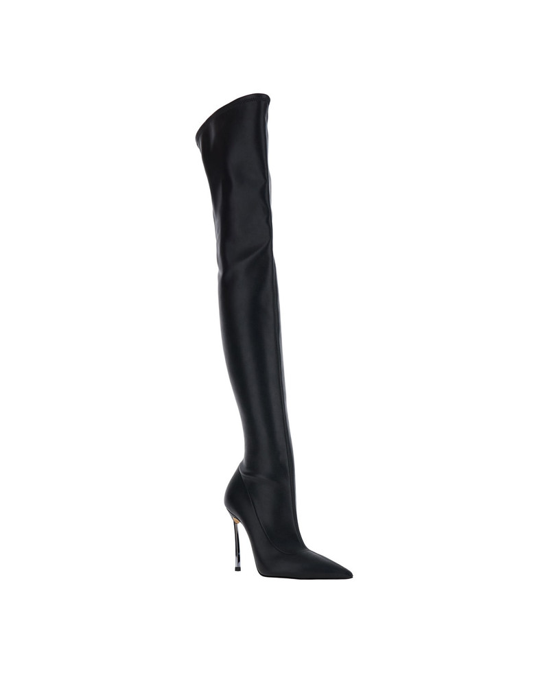 CASADEI 'superblade' Black Over-the-knee Boots With Stiletto Heels In Leather Woman outlook