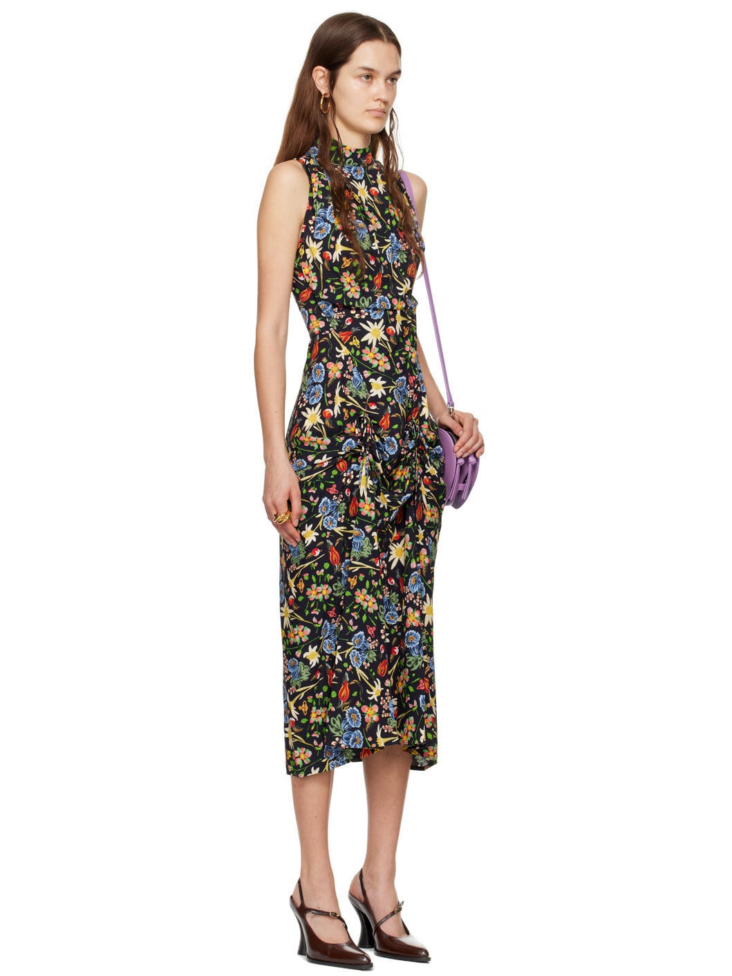 Black Sleeveless CJ Midi Dress - 2