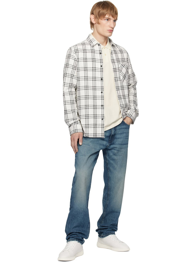 HUGO Off-White Cotton Shirt outlook