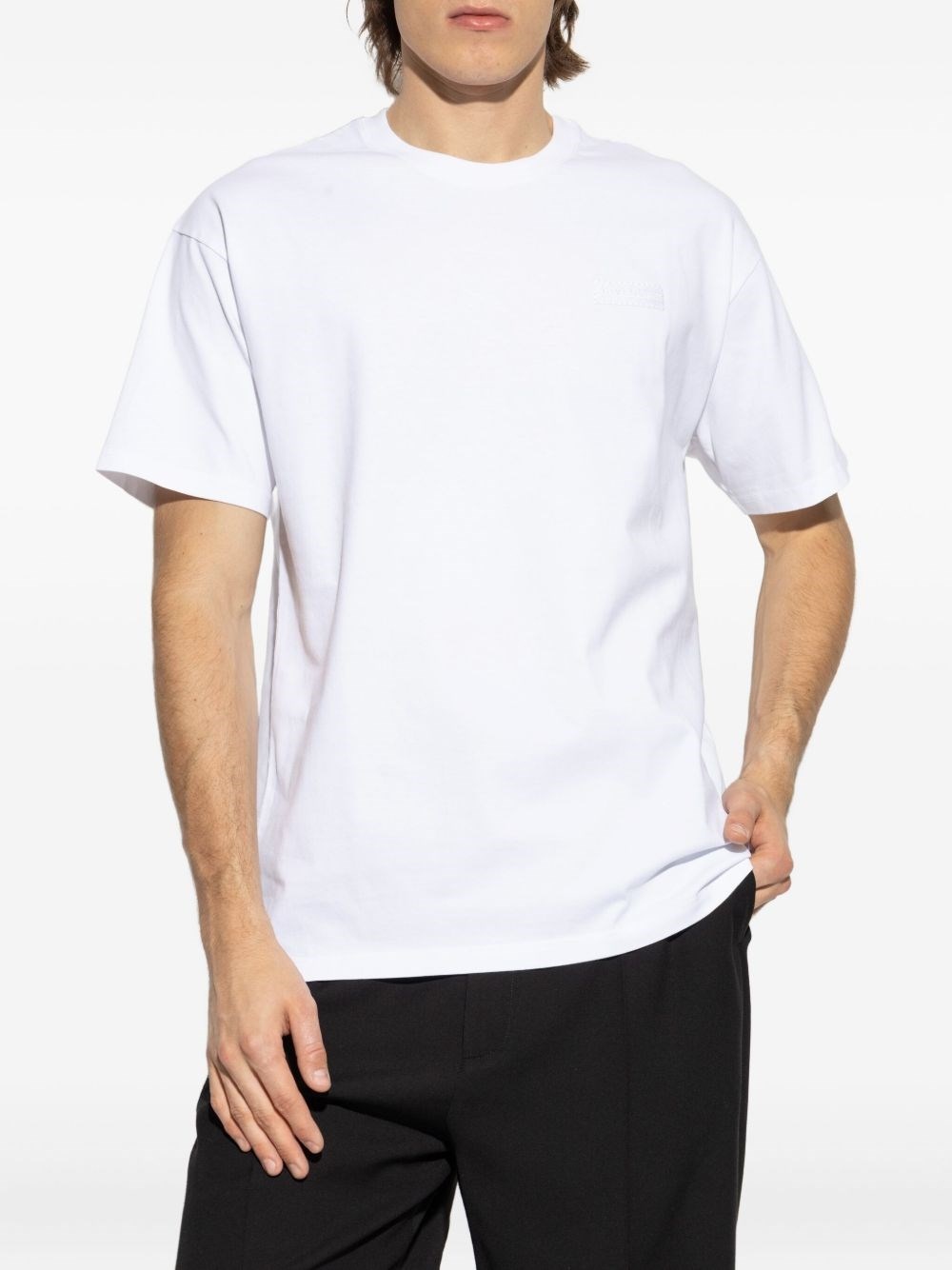 Cotton regular fit t-shirt with logo - 2