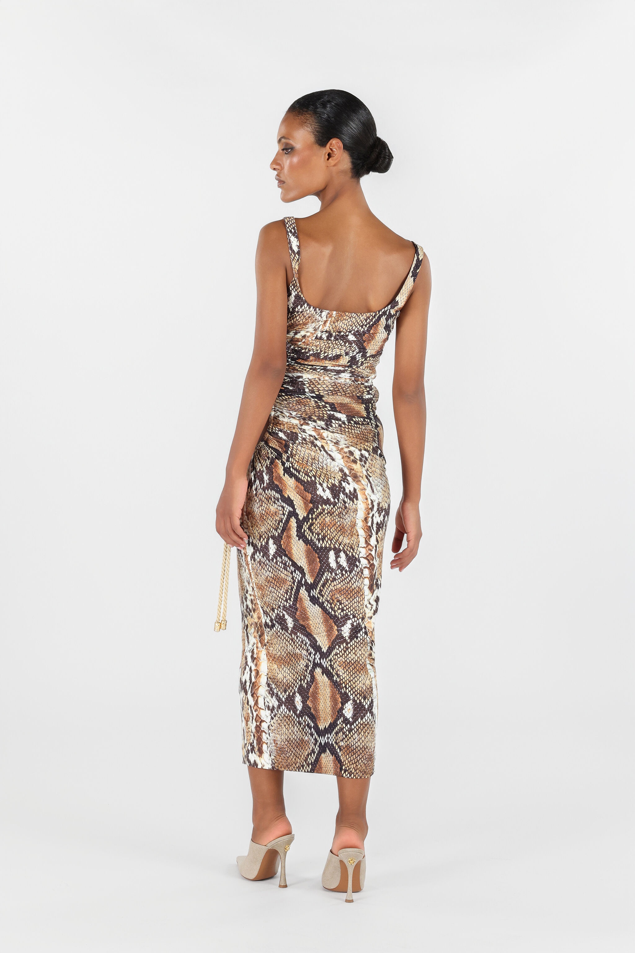 Python print midi dress - 4