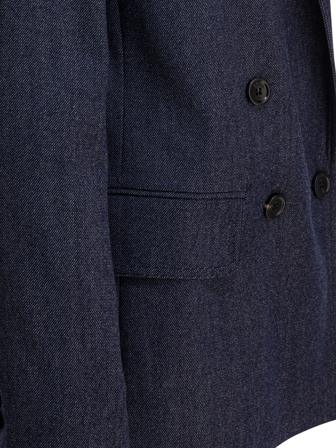 Max Mara Denim-effect Double-breasted Blazer - 4