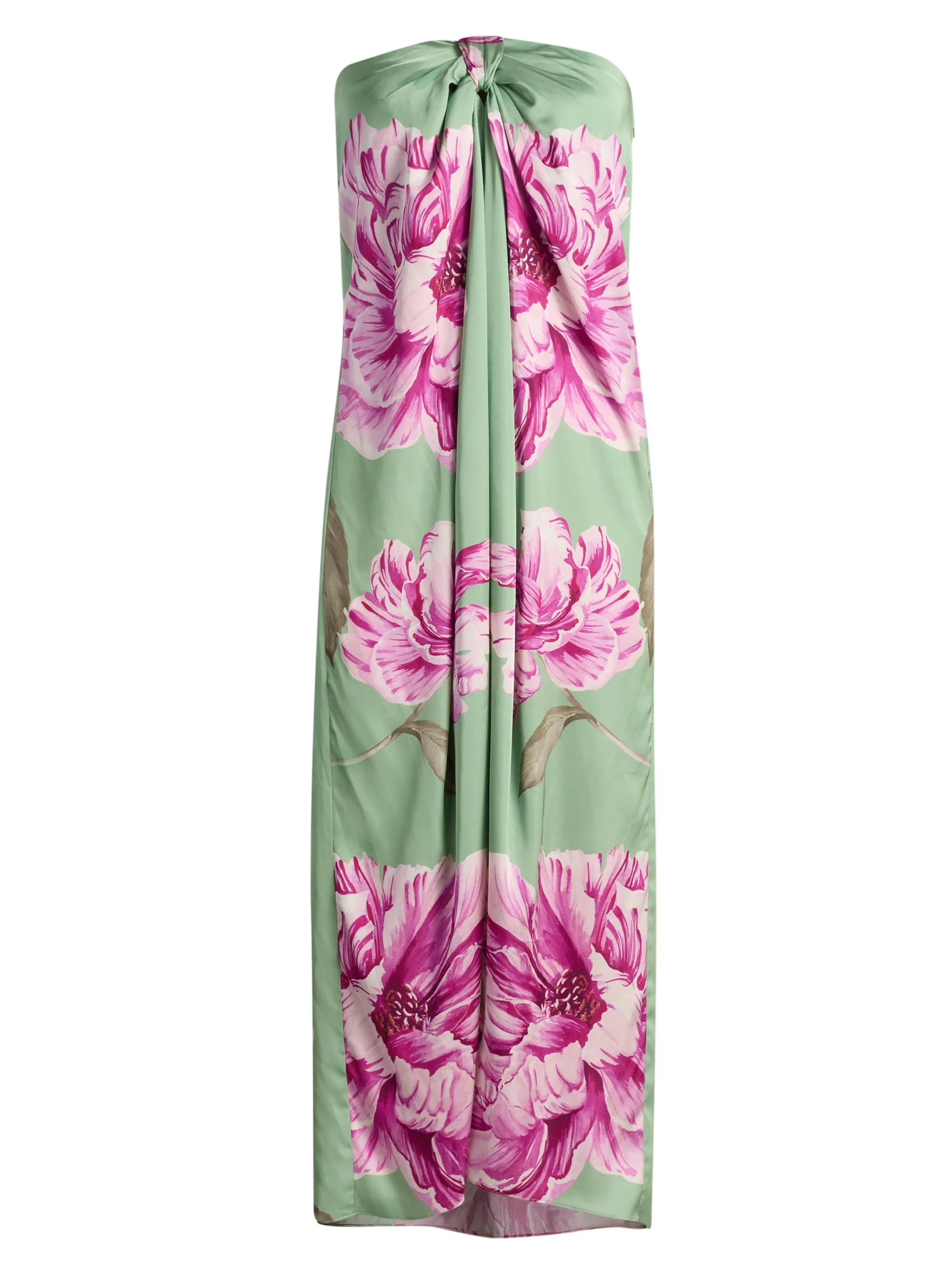Women's Clea Floral-Print Strapless Midi-Dress - Large Flora - 1
