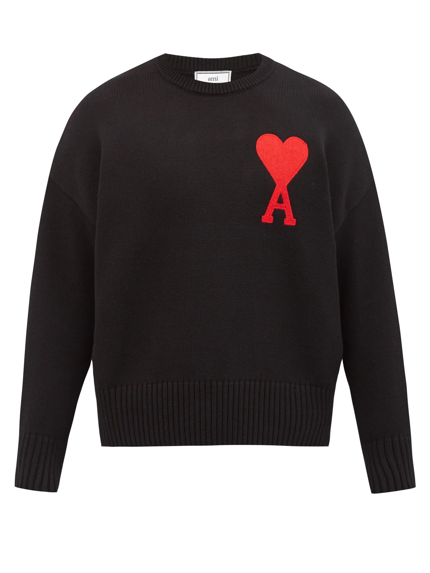 Logo-appliqué cotton-blend sweater - 1