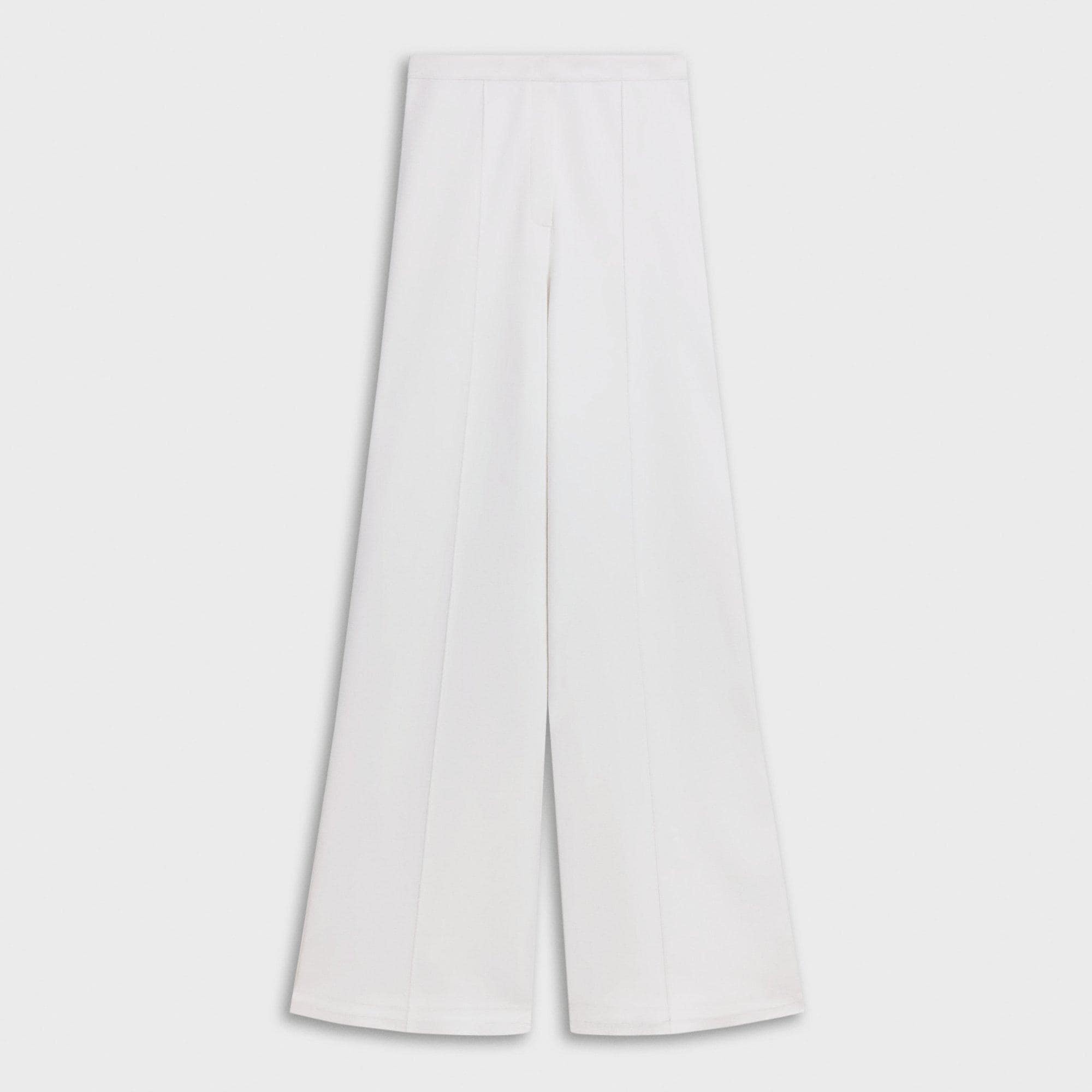 High-Waist Wide-Leg Pant in Crepe Knit - 1