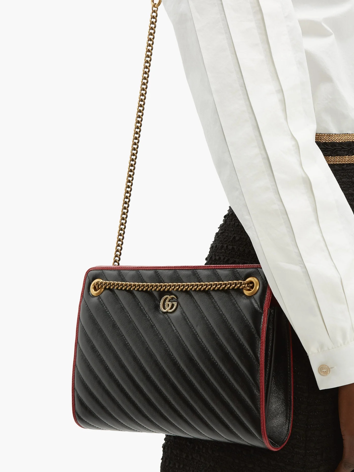 GG Marmont leather shoulder bag - 3