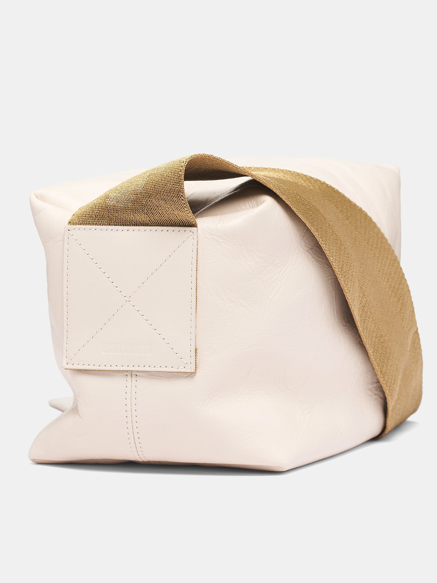 White Leather Shoulder Bag - 2
