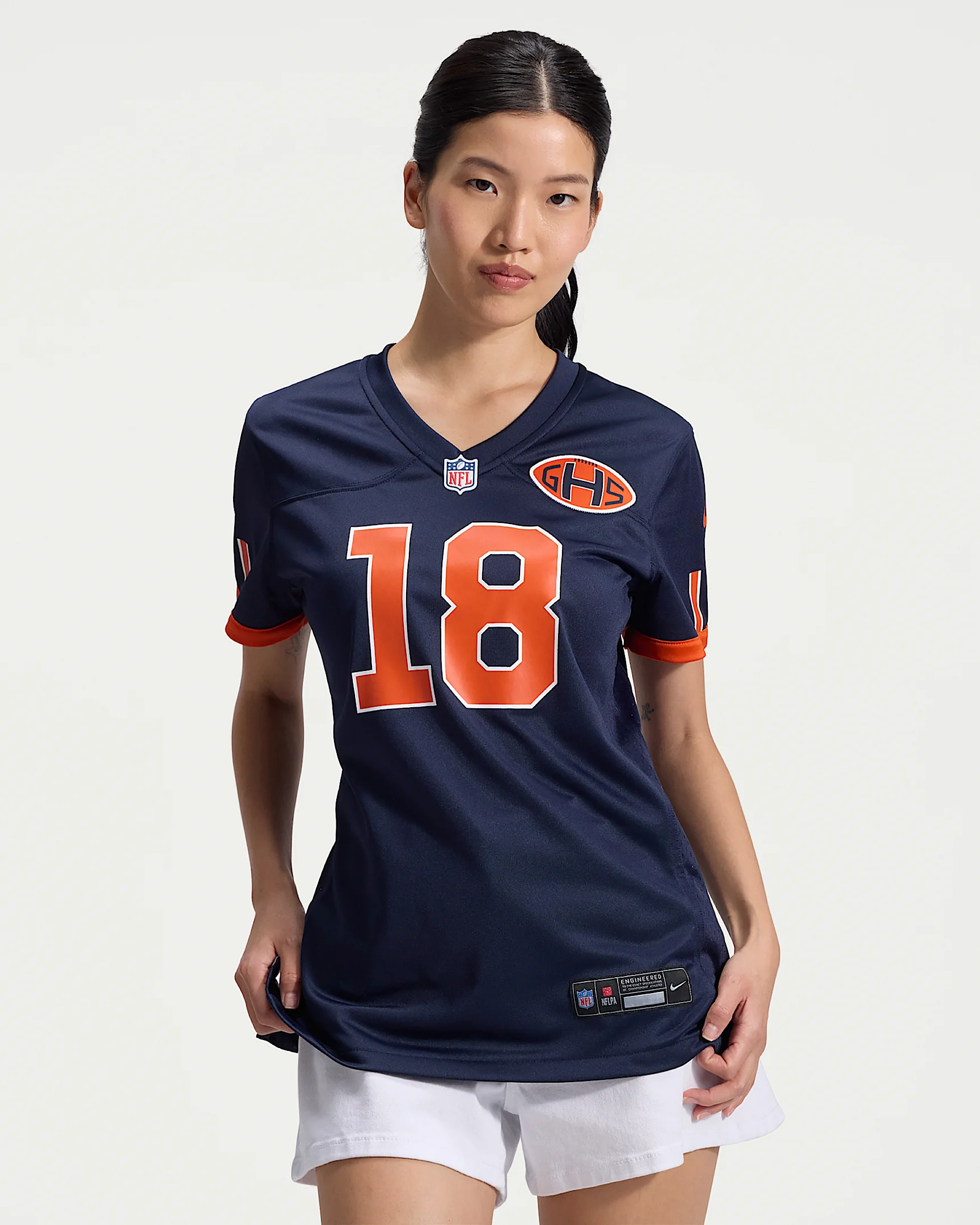 Caleb Williams Chicago Bears Rivalries Collection Women's Nike NFL Game Jersey - 1