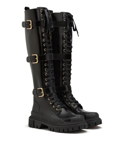 Dolce & Gabbana mid-calf lace-up boots outlook