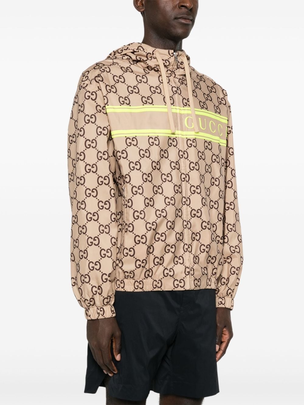 GG Supreme print hooded jacket - 3
