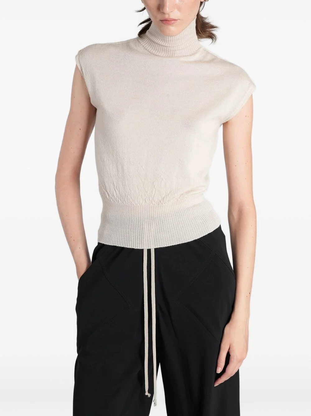 ribbed roll-neck sweater - 1