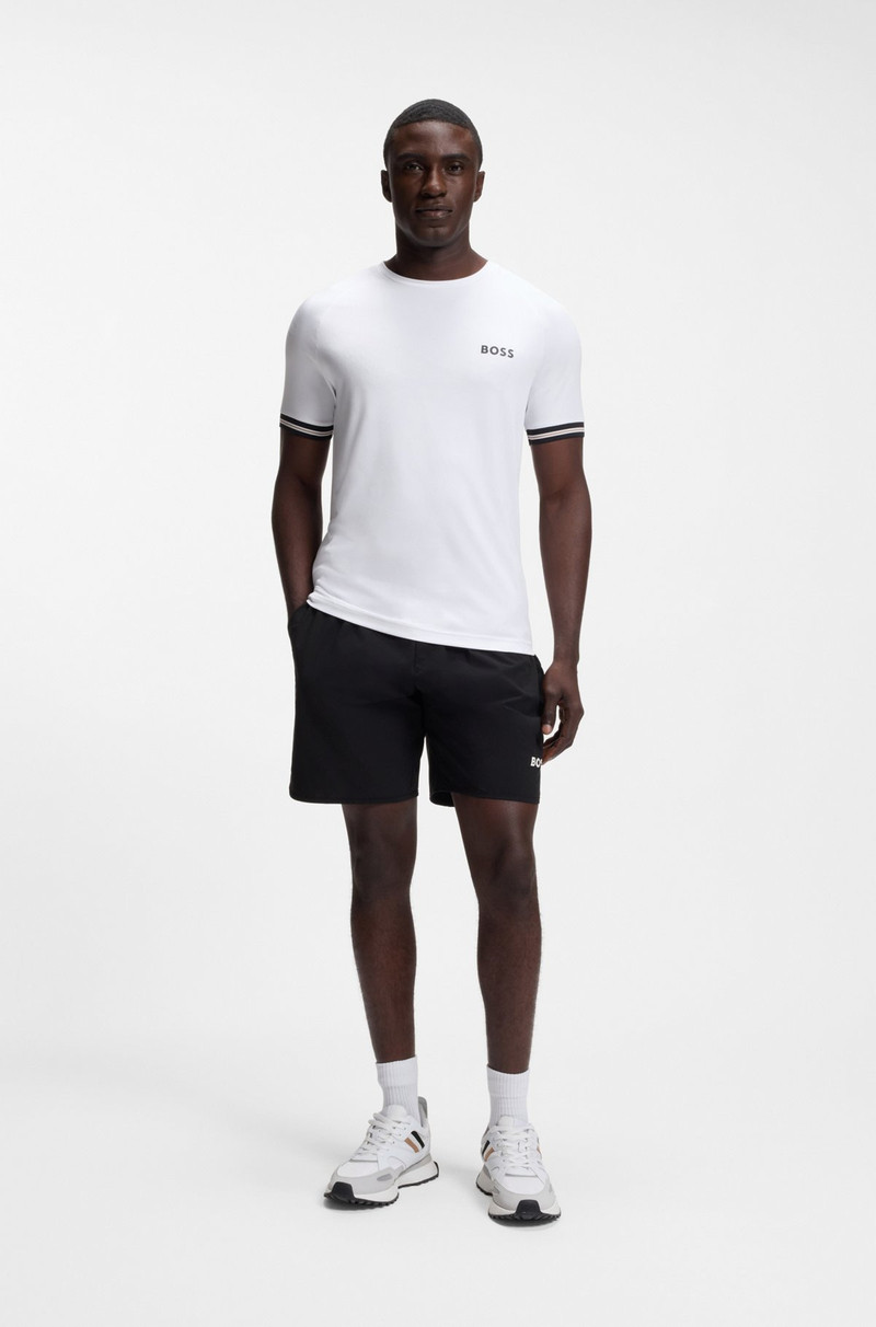 BOSS ACTIVE SLIM-FIT T-SHIRT WITH TENNIS-BALL EMBOSSING outlook
