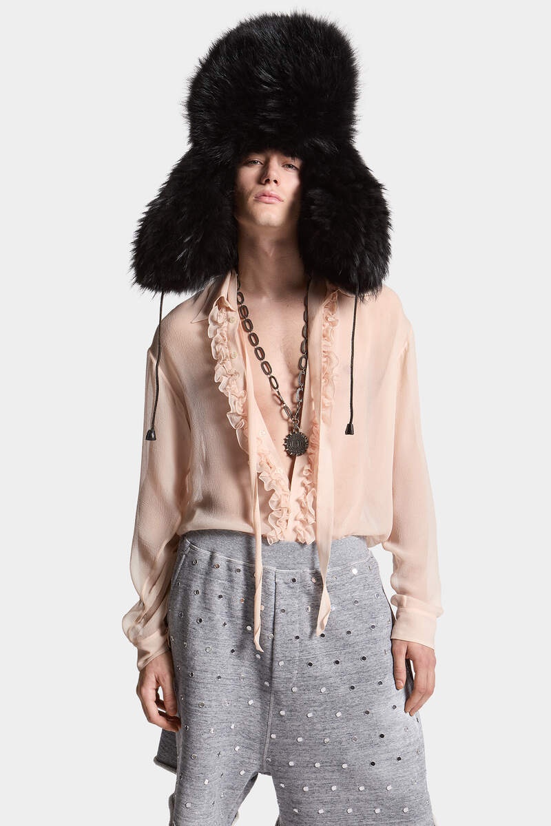 SILK RUFFLES SHIRT - 3