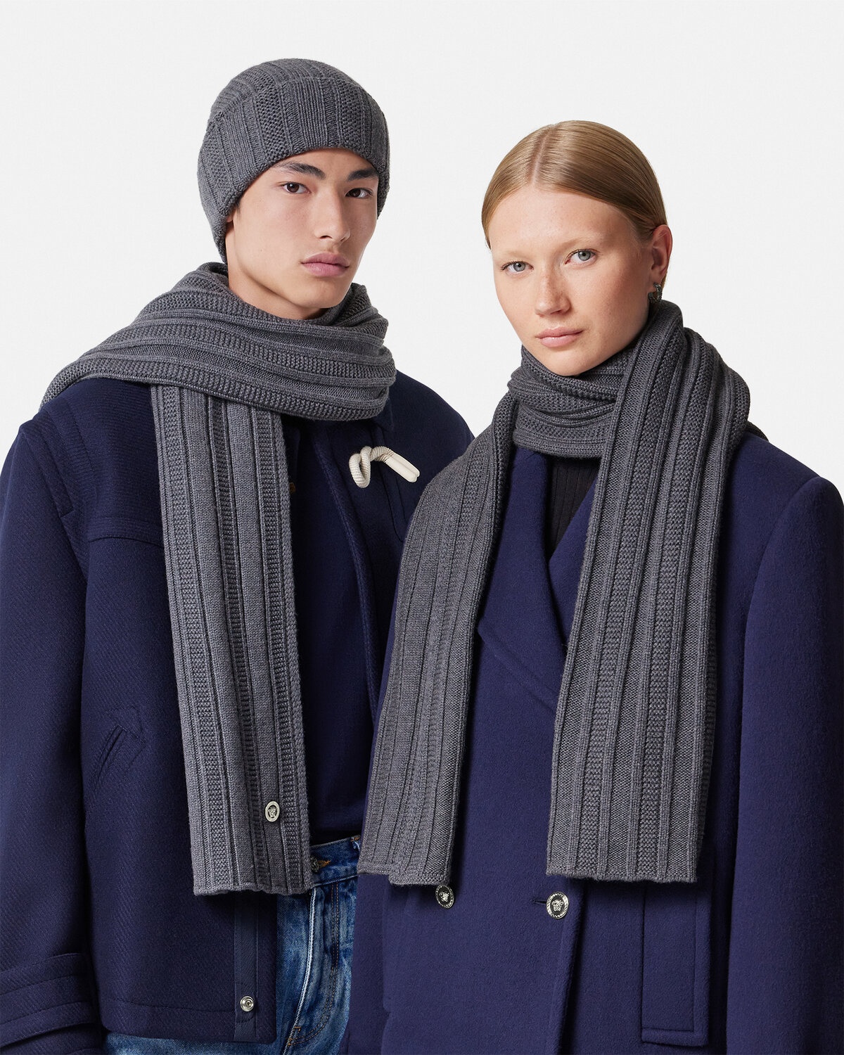 Medusa Ribbed Knit Scarf - 3