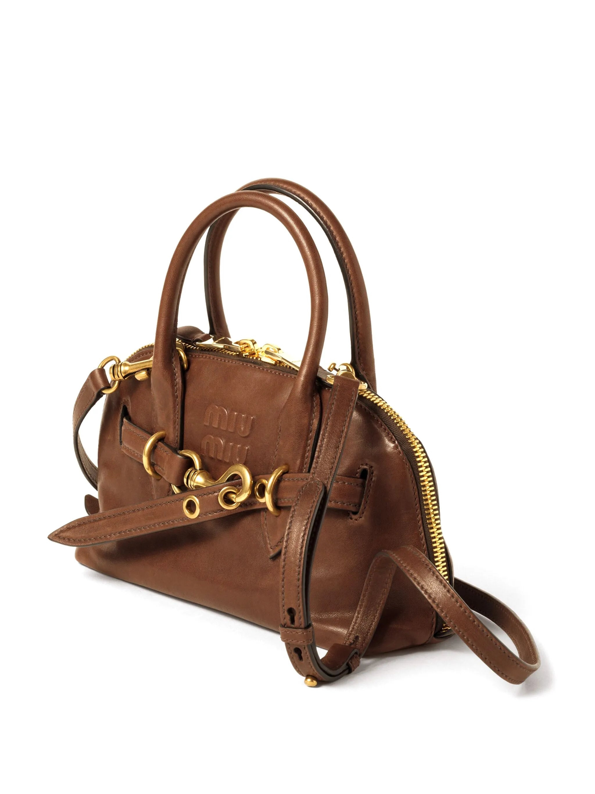 Miu Miu Aventure Leather Tote Bag - 4