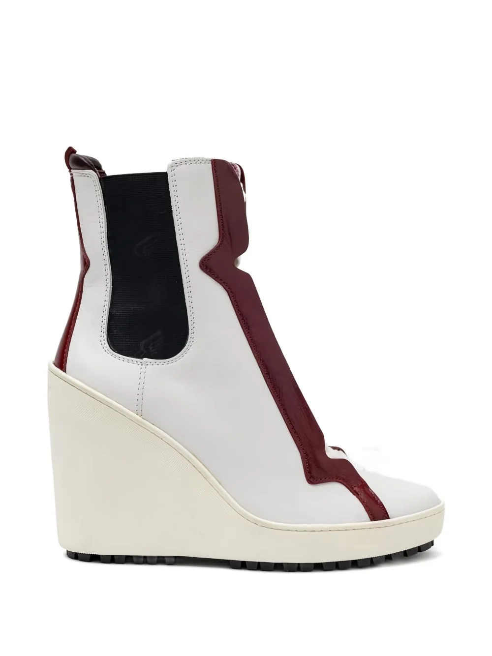 lace-up wedge boots - 1