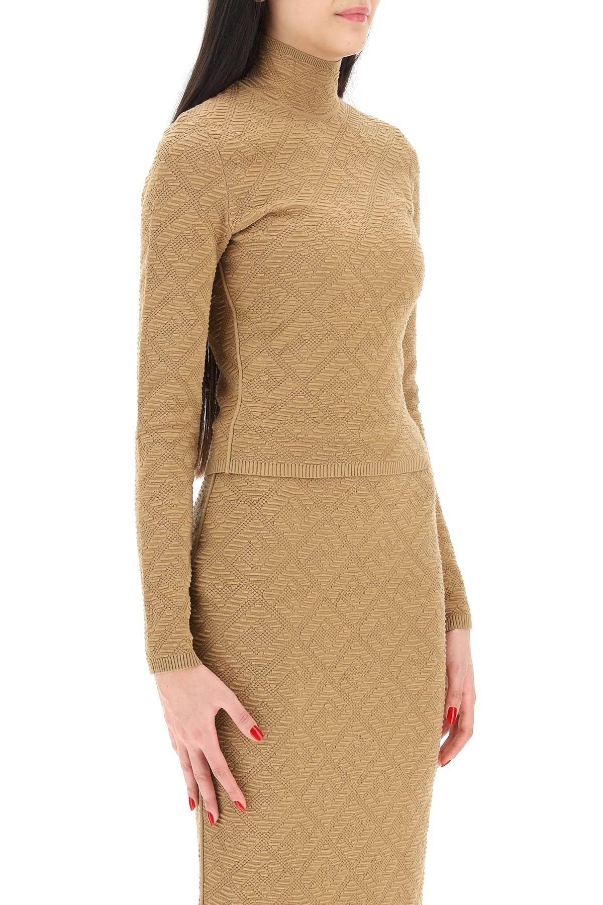 FF DIAGONAL JACQUARD SWEATER - 3