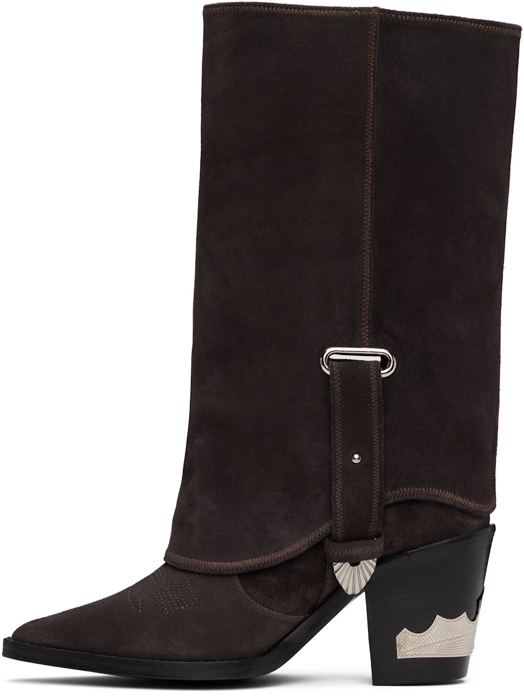 SSENSE Exclusive Brown Western Style Boots - 3
